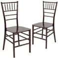 thumbnail image 1 of Flash Furniture 2 Pk. HERCULES Series Mahogany Resin Stacking Chiavari Chair, 1 of 8
