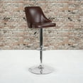 thumbnail image 1 of Flash Furniture 2 Pk. Trieste Contemporary Adjustable Height Barstool in Brown LeatherSoft, 1 of 8