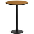 thumbnail image 1 of Flash Furniture 24'' Round Natural Laminate Table Top with 18'' Round Bar Height Table Base, 1 of 3