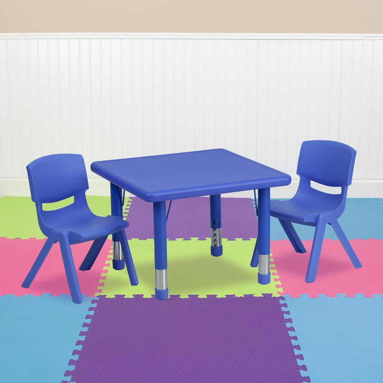 Flash Furniture Blue Square Kid's Play Table Flash Furniture Blue Square Kid's Play Table