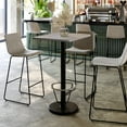 thumbnail image 1 of Flash Furniture 24'' x 30'' Gray Rectangular Laminate Table Top with Black 18" Round Bar Height Table Base with Footring, 1 of 8