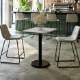 thumbnail image 1 of Flash Furniture 24'' x 30'' Gray Rectangular Laminate Table Top with Black 18" Round Table Height Base, 1 of 8