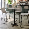 thumbnail image 1 of Flash Furniture 24'' x 30'' Gray Rectangular Laminate Table Top with Black 22 x 22 "X" Style Bar Height Base, 1 of 8
