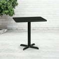 thumbnail image 1 of Flash Furniture 24'' x 30'' Rectangular Black Laminate Table Top with 22'' x 22'' Table Height Base, 1 of 5