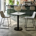 thumbnail image 1 of Flash Furniture 24'' x 30'' White Rectangular Laminate Table Top with Black 18" Round Table Height Base, 1 of 8