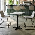 thumbnail image 1 of Flash Furniture 24'' x 30'' White Rectangular Laminate Table Top with Black 22 x 22 "X" Style Table Height Base, 1 of 8