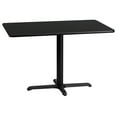 thumbnail image 1 of Flash Furniture 24'' x 42'' Rectangular Black Laminate Table Top with 23.5'' x 29.5'' Table Height Base, 1 of 3