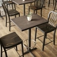 thumbnail image 1 of Flash Furniture 24x30 Solid Wood Indoor 1.5 Inch Thick Rectangular Tabletop in Dark Brown, 1 of 11