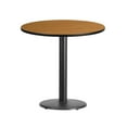 thumbnail image 1 of Flash Furniture 30'' Round Natural Laminate Table Top with 18'' Round Table Height Base, 1 of 3