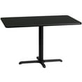 thumbnail image 1 of Flash Furniture 30'' x 48'' Rectangular Black Laminate Table Top with 23.5'' x 29.5'' Table Height Base, 1 of 5