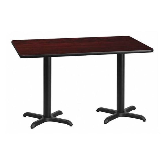 Rectangle Laminate Table, Laminate Top, Wood Grain XU-MAHTB-3060-T2222-GG
