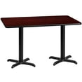 thumbnail image 1 of Flash Furniture 30'' x 60'' Rectangular Mahogany Laminate Table Top with 22'' x 22'' Table Height Bases, 1 of 3