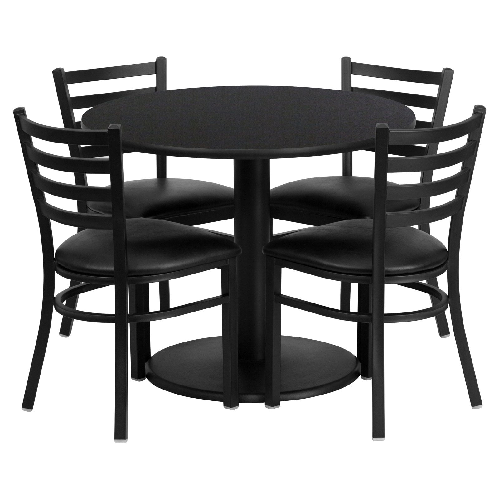 Stylish Round Table Chairs Black – Elegant Modern Design for Home & Office