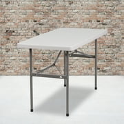 24''W x 48''L Granite Plastic Folding Table