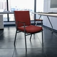 thumbnail image 1 of Flash Furniture 4 Pack HERCULES Series Heavy Duty Burgundy Patterned Fabric Stack Chair with Arms, 1 of 14