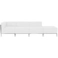 thumbnail image 1 of Flash Furniture 4 Piece Leather Reception Sofa Set in White, 1 of 2