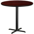 thumbnail image 1 of Flash Furniture 42'' Round Mahogany Laminate Table Top with 33'' x 33'' Bar Height Table Base, 1 of 3