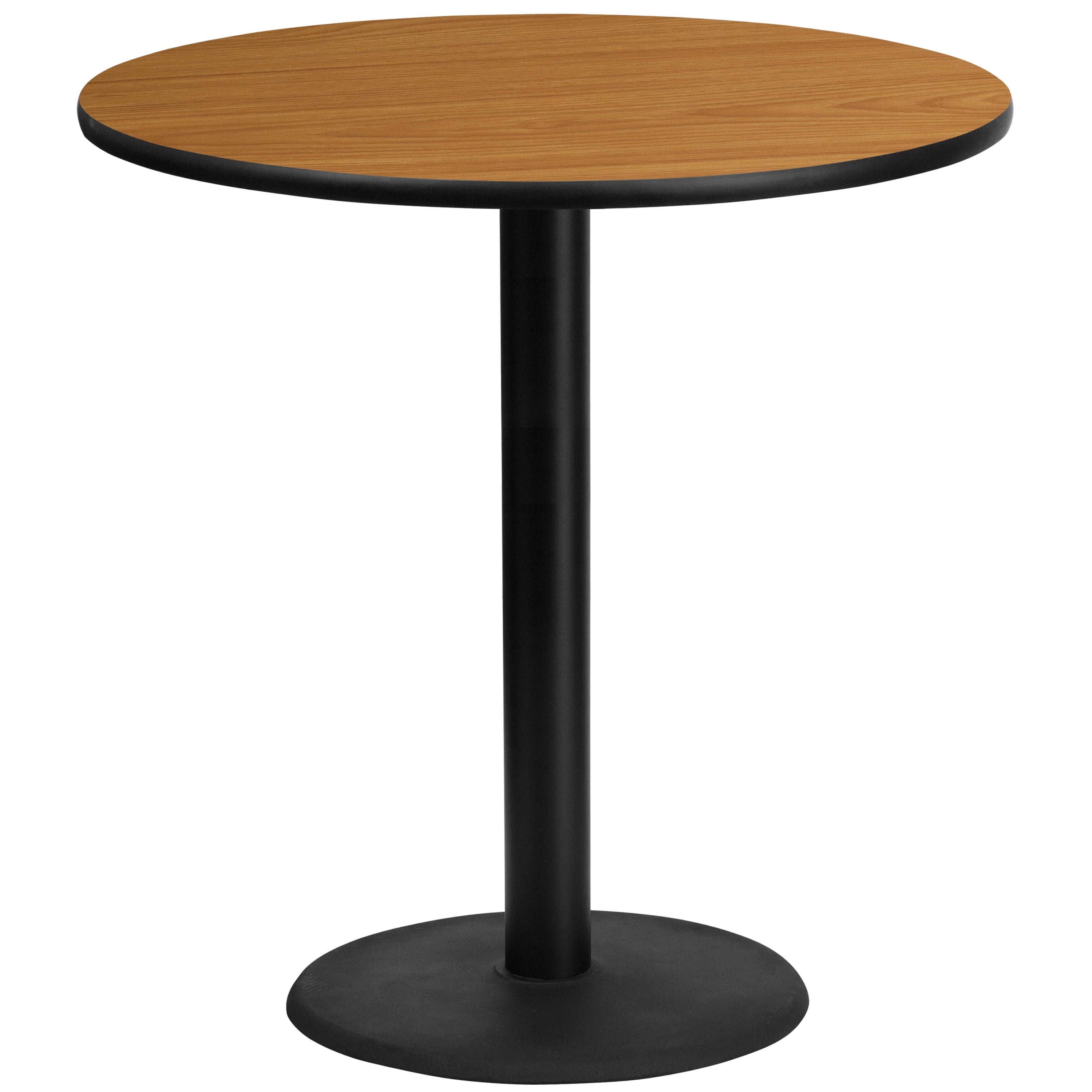 42'' Round Natural Laminate Bar Height Table with Reversible Top