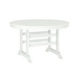 thumbnail image 1 of Flash Furniture 48" Polyethylene Easy Assembly Outdoor Dining Table, White, 1 of 9