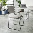 thumbnail image 1 of Flash Furniture 500 lb. Capacity High Density Gray Vinyl Stacking Chair with Sled Base, 1 of 12