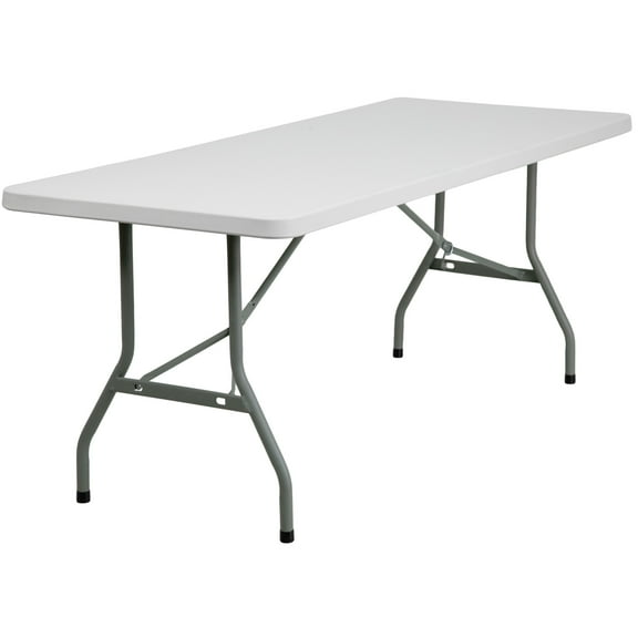 Flash Furniture 6' Rectangular All-Occasion Plastic Folding Event Table, White