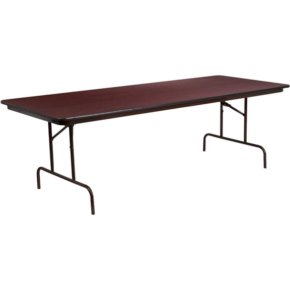 Flash Furniture 8-Foot Mahogany Melamine Laminate Folding Banquet Table