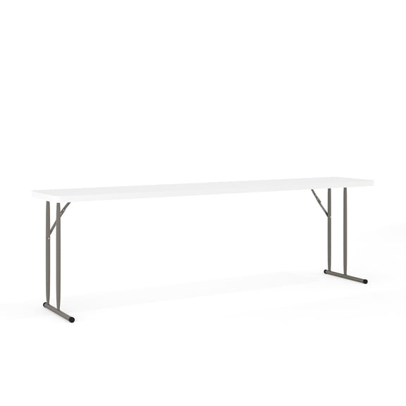 Flash Furniture 8-Foot Granite White Plastic Folding Training Table