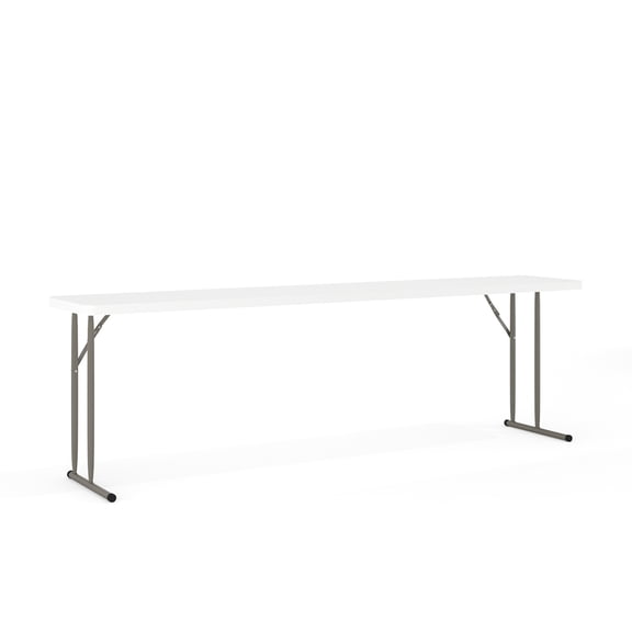 Flash Furniture 8' Rectangular Plastic Folding Training and Event Table, Black