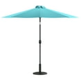 thumbnail image 1 of Flash Furniture 8' Teal Octagon Patio Umbrella and Base with Stand, 1 of 13