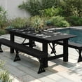 thumbnail image 1 of Flash Furniture HERCULES Wooden Farmhouse Folding Table 40" x 96" Black Wash (XAF96X40BW), 1 of 16