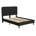 thumbnail image 1 of Flash Furniture Addison Charcoal Queen Fabric Upholstered Platform Bed - Headboard with Rounded Edges - No Box Spring or Foundation Needed, 1 of 11