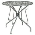 thumbnail image 1 of Flash Furniture Agostina Series 31.5" Round Antique Silver Indoor-Outdoor Steel Patio Table, 1 of 3