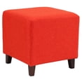 thumbnail image 1 of Flash Furniture Ascalon Upholstered Ottoman Pouf in Orange Fabric, 1 of 2