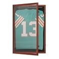 thumbnail image 1 of Flash Furniture Banks Solid Pine Jersey Display Case 36 x 24 Mahogany (HMHD23M99YBM), 1 of 2