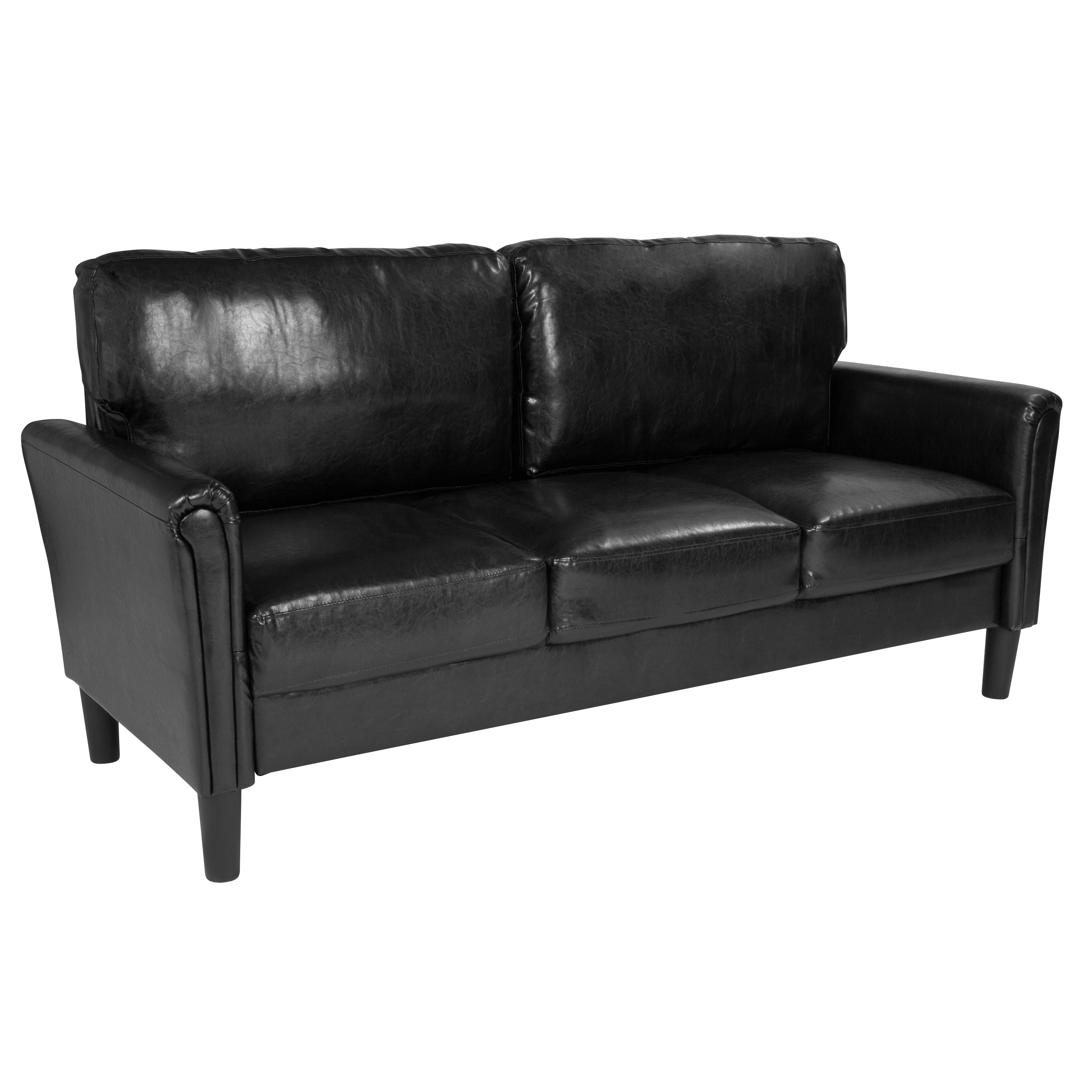 Flash Furniture Upholstered Living Room Sofa with Tailored Arms in