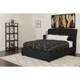 thumbnail image 1 of Flash Furniture Barletta Tufted Upholstered King Size Platform Bed in Black Fabric, 1 of 4