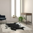 thumbnail image 1 of Flash Furniture Barstow Rectangular Modern White, Black Area Rug, 5' x 7', 1 of 5