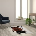 thumbnail image 1 of Flash Furniture Barstow Rectangular Modern White, Black, Brown Area Rug, 3' x 5', 1 of 5