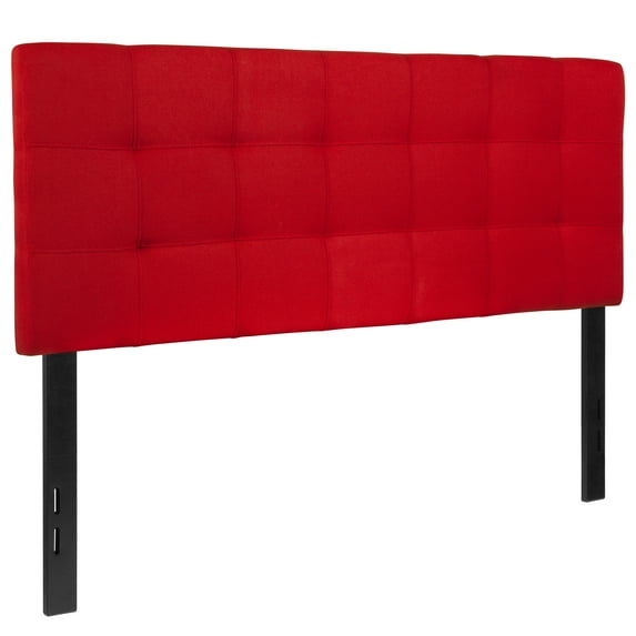 Flash Furniture Bedford Tufted Upholstered Full Size Headboard in Red Fabric