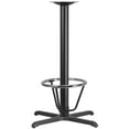 thumbnail image 1 of Flash Furniture Beverly 30'' x 30'' Restaurant Table X-Base with 3'' Dia. Bar Height Column and Foot Ring, 1 of 5