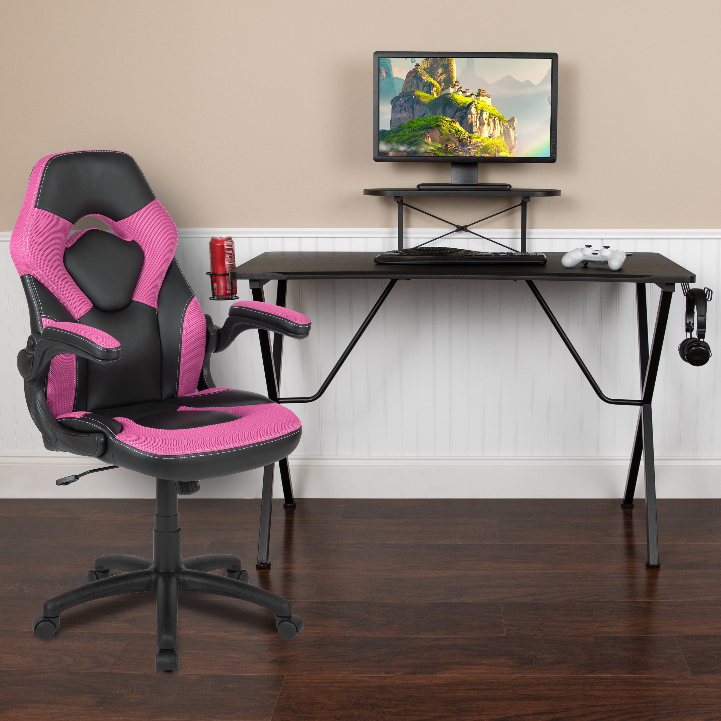 Gaming chair online with monitor stand
