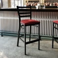 thumbnail image 1 of Flash Furniture Black Ladder Back Metal Restaurant Barstool - Red Vinyl Seat, 1 of 10