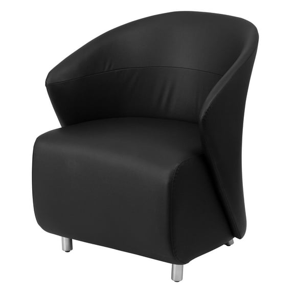 Flash Furniture Black Leather Reception Chair