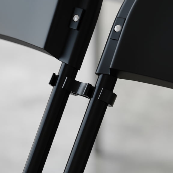 Flash Furniture Black Wide Plastic Ganging Clips - Set of 2