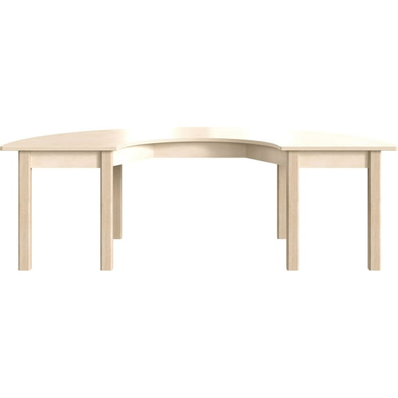 Flash Furniture Bright Beginnings Hercules 59" Semi-Circle Table Beech (MK-ME088014-GG)