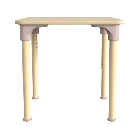 Flash Furniture Bright Beginnings Hercules Square Table 24" x 24" Height Adjustable Beech