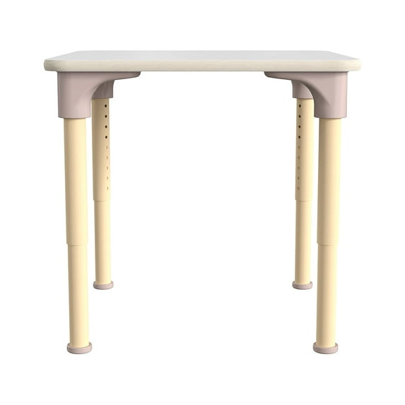 Flash Furniture Bright Beginnings Hercules Square Table 24" x 24" Height Adjustable White/Beech