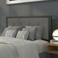 thumbnail image 1 of Flash Furniture Bristol Metal Tufted Upholstered Full Size Headboard in Dark Gray Fabric, 1 of 12
