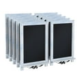 thumbnail image 1 of Flash Furniture Canterbury 12" x 17" Rustic Blue Tabletop Magnetic Chalkboards with Metal Scrolled Legs, Hanging Wall Chalkboards, Countertop Memo Boards, Set of 10, 1 of 13