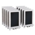 thumbnail image 1 of Flash Furniture Canterbury 9.5" x 14" Whitewashed Tabletop Magnetic Chalkboards with Metal Scrolled Legs, Hanging Wall Chalkboards, Countertop Memo Boards, Set of 10, 1 of 13